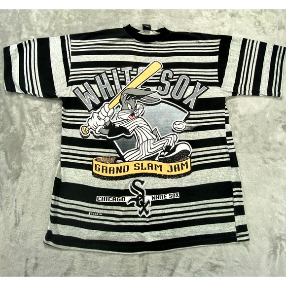 Sunsteps Other - Vintage Chicago White Sox T Shirt Mens Large 1994 Bugs Bunny MLB Striped Graphic